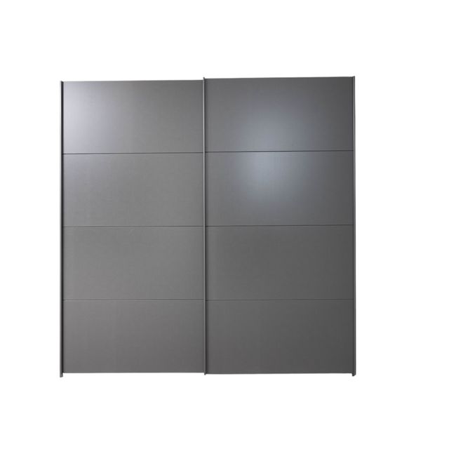 Zweefdeurkast QUADRA - Metallic grey