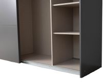 Zweefdeurkast QUADRA - Metallic grey C-RCH-1-KAST1-GRM