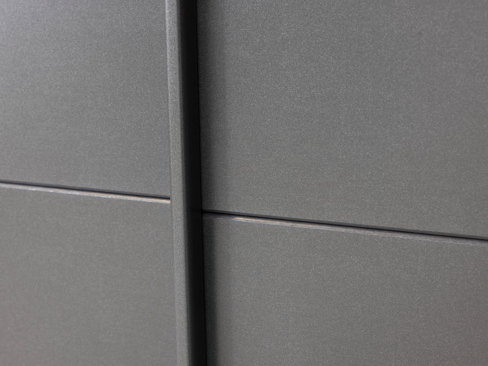 Zweefdeurkast QUADRA - Metallic grey C-RCH-1-KAST1-GRM