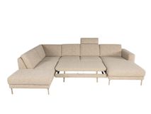 Hoekzetel met slaapfunctie MAX DIEP - Beige C-DFM-6-TZHK-AS03