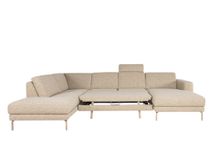 Hoekzetel met slaapfunctie MAX DIEP - Beige C-DFM-6-TZHK-AS03
