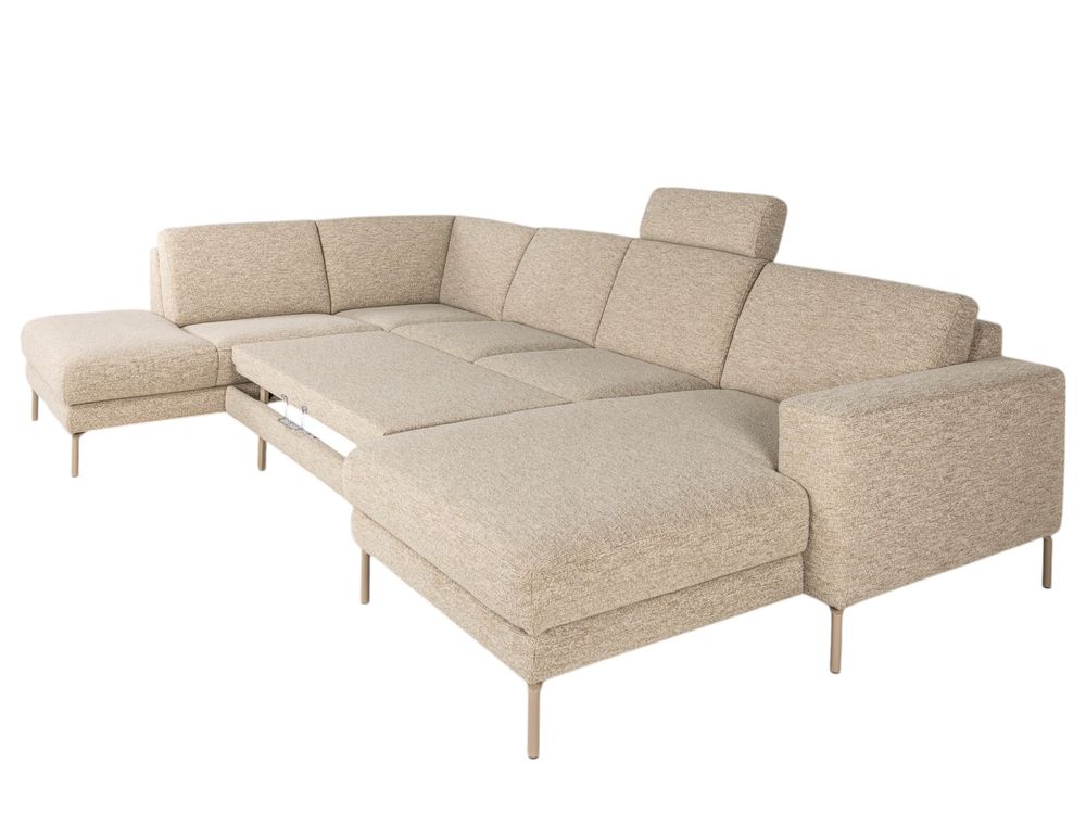Hoekzetel met slaapfunctie MAX DIEP - Beige C-DFM-6-TZHK-AS03