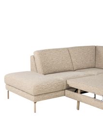 Hoekzetel met slaapfunctie MAX DIEP - Beige C-DFM-6-TZHK-AS03