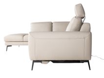 Hoeksalon LIVING - Crème leder C-DFM-8-TZHK-W41782