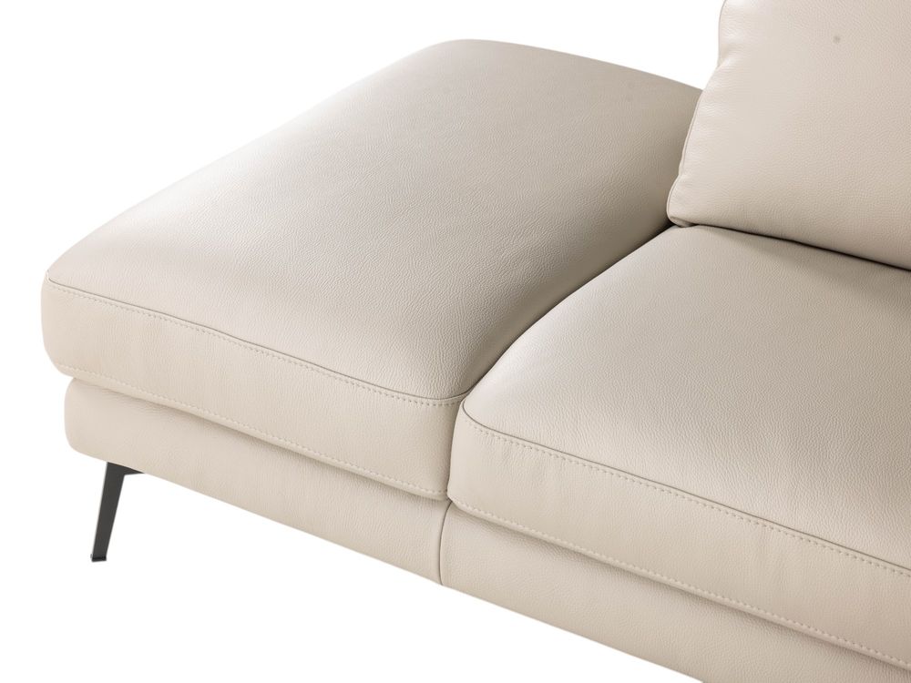 Hoeksalon LIVING - Crème leder C-DFM-8-TZHK-W41782