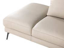 Hoeksalon LIVING - Crème leder C-DFM-8-TZHK-W41782