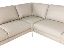 Hoeksalon LIVING - Crème leder C-DFM-8-TZHK-W41782
