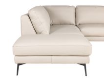 Hoeksalon LIVING - Crème leder C-DFM-8-TZHK-W41782