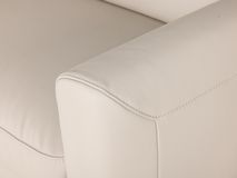 Hoeksalon LIVING - Crème leder C-DFM-8-TZHK-W41782