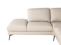 Hoeksalon LIVING - Crème leder C-DFM-8-TZHK-W41782