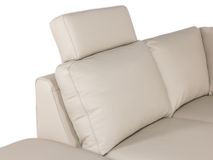 Hoeksalon LIVING - Crème leder C-DFM-8-TZHK-W41782
