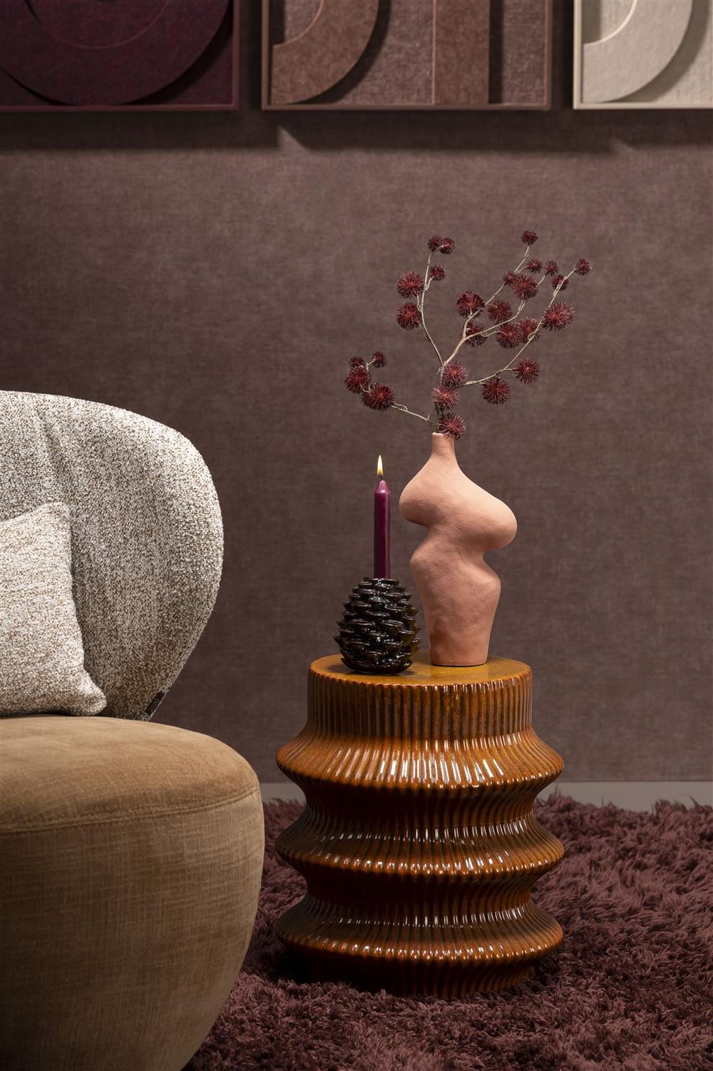 Kruk YURI - Oranje keramiek XOO 51379ORA