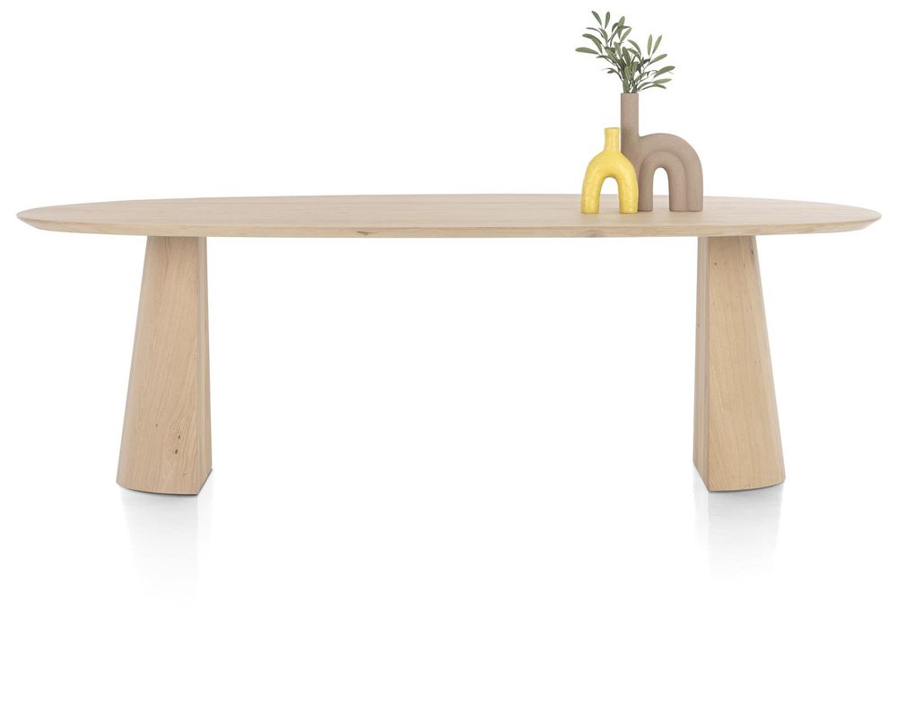 Eetkamertafel TRENTON - Naturel eikenfineer XOO-323-007