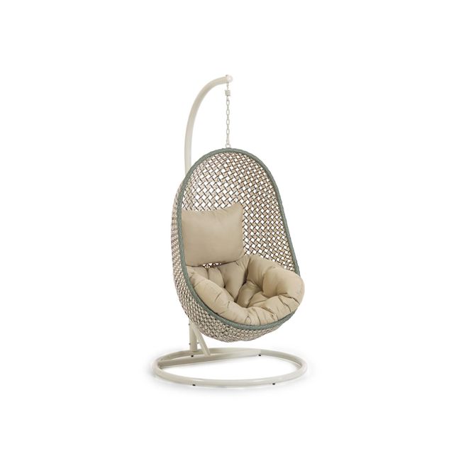 Hangstoel CIRA - Groen / Beige