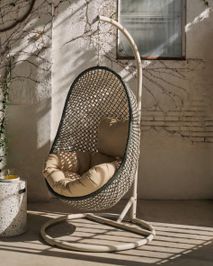 Hangstoel CIRA - Groen / Beige KAV CC5969FN35