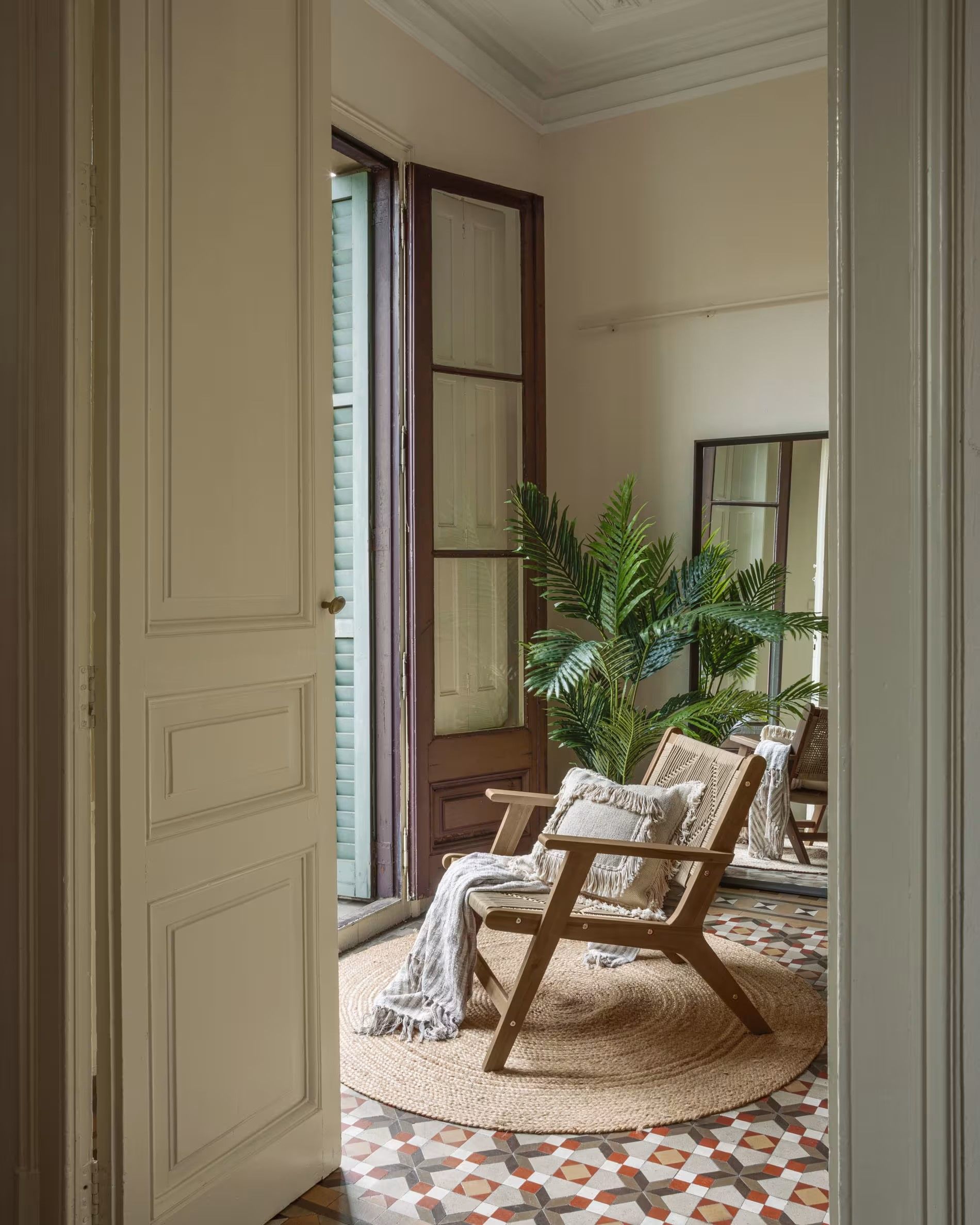 Fauteuil GERALDA - Massief Acaciahout