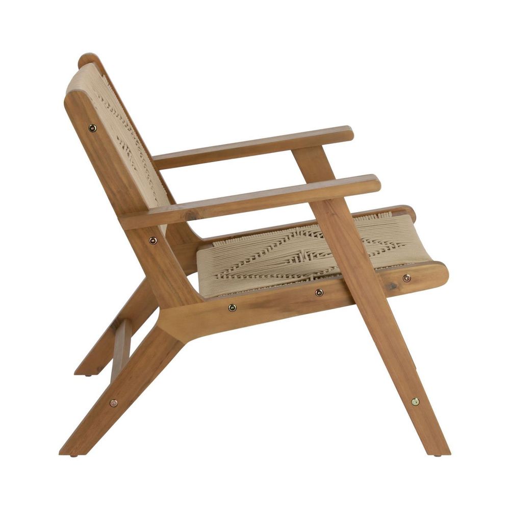 Loungefauteuil GERALDA - Massief Acaciahout KAV CC2096J12