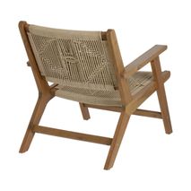 Loungefauteuil GERALDA - Massief Acaciahout KAV CC2096J12