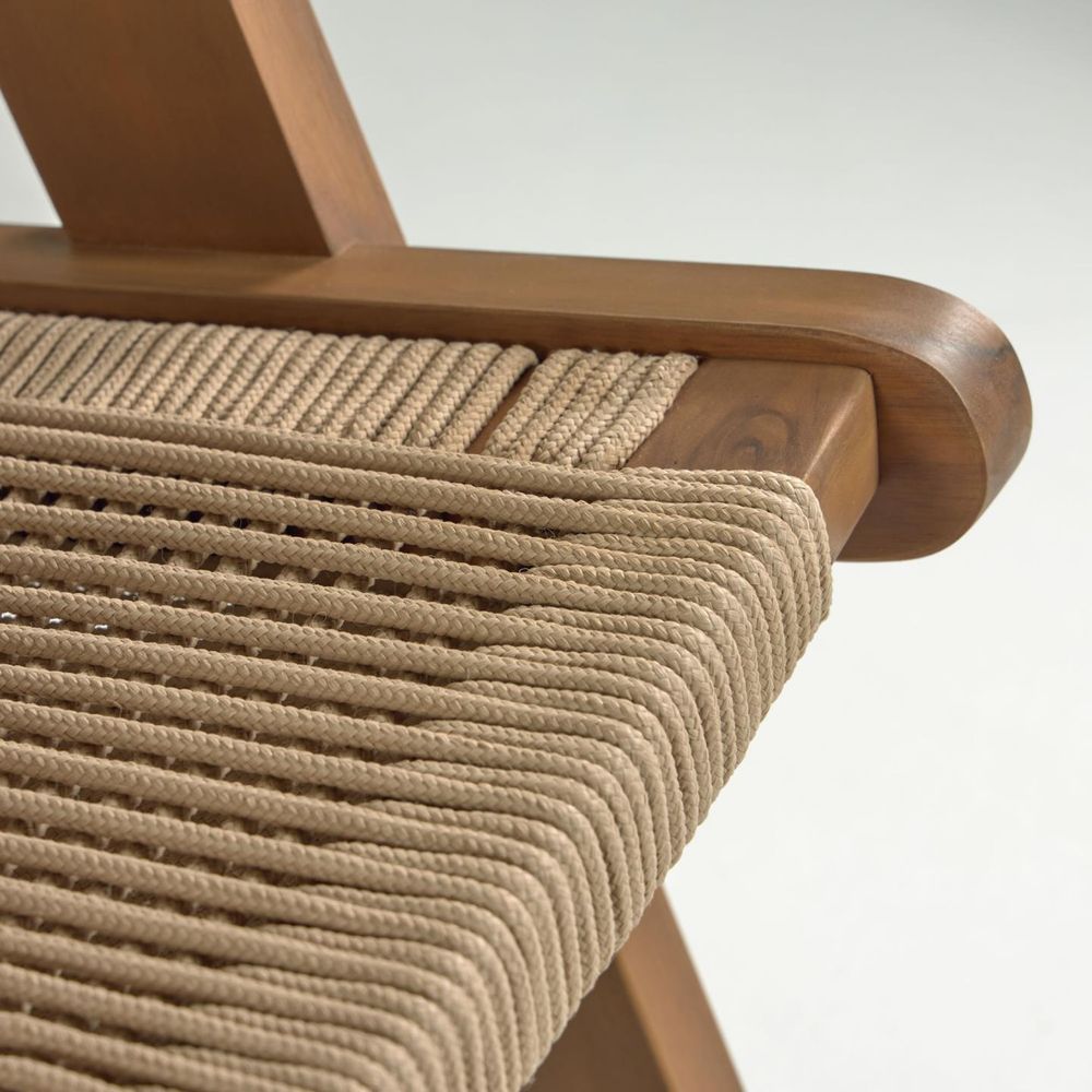 Loungefauteuil GERALDA - Massief Acaciahout KAV CC2096J12