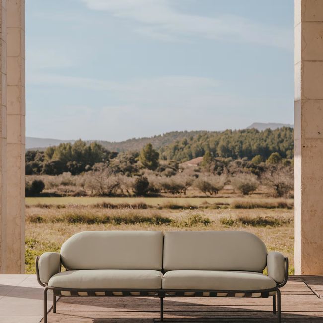 3-Zitsbank JONCOLS - Groen / Beige