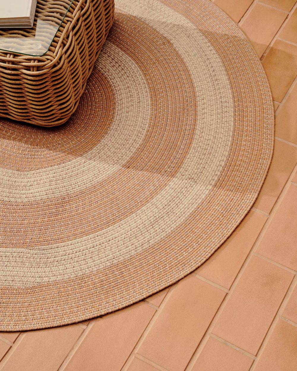 Buitentapijt LEEITH - Beige/Oranje KAV X0100028JJ81