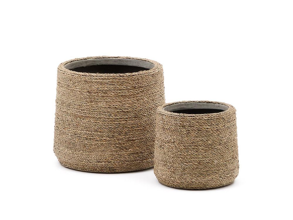 Set van 2 bloempotten SIGAL - Beige KAV D1800110FN46