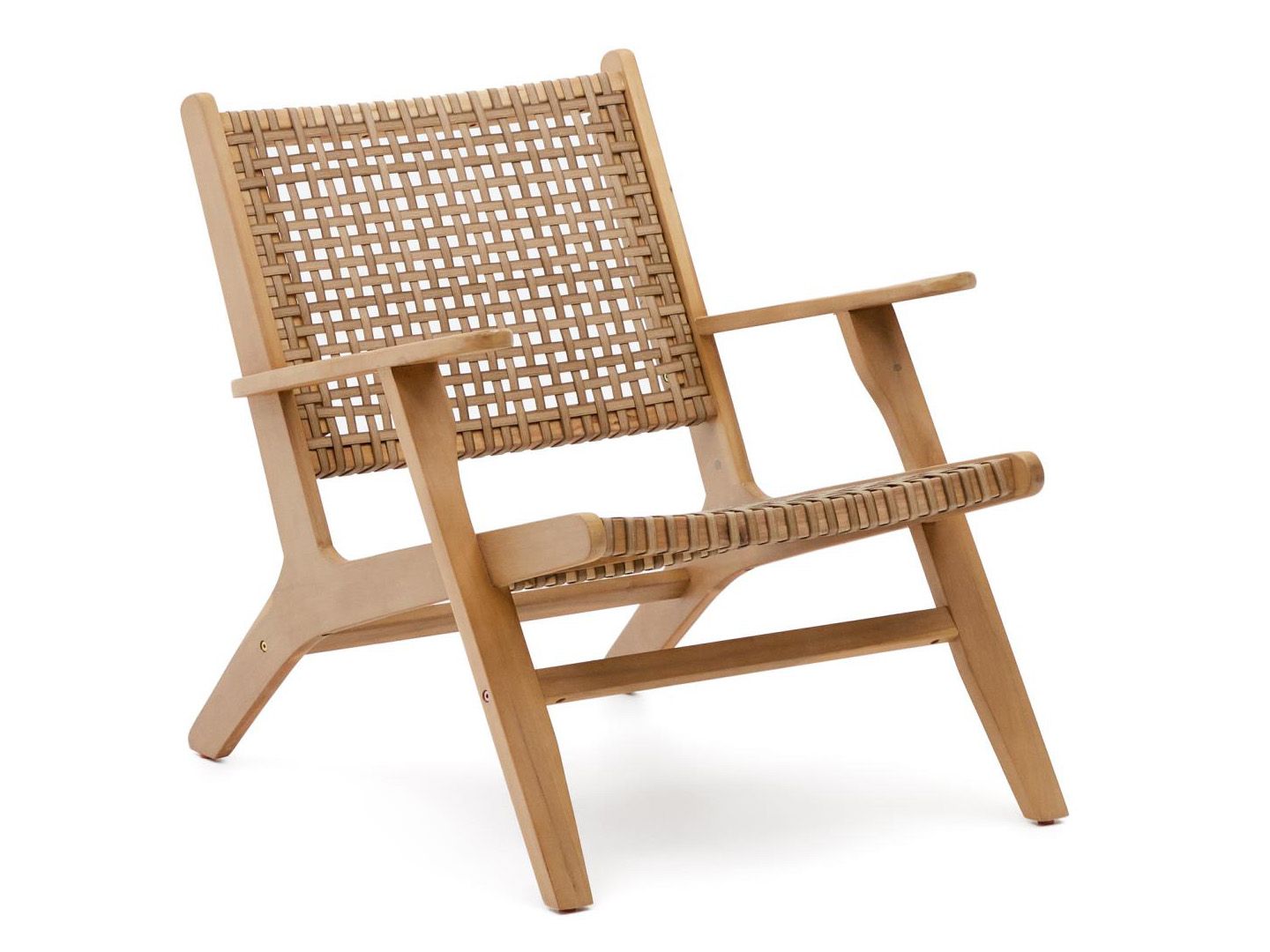 Fauteuil GRIGNOON - Massief acaciahout / Riet