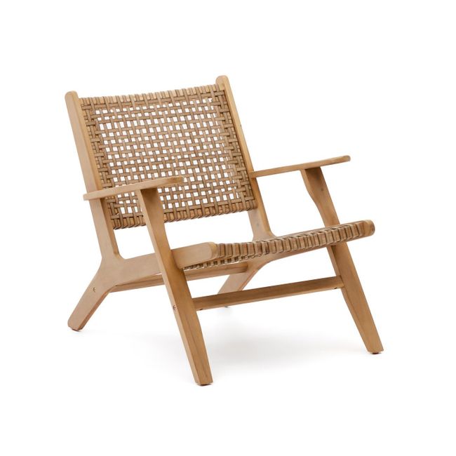 Fauteuil GRIGNOON - Massief acaciahout / Riet