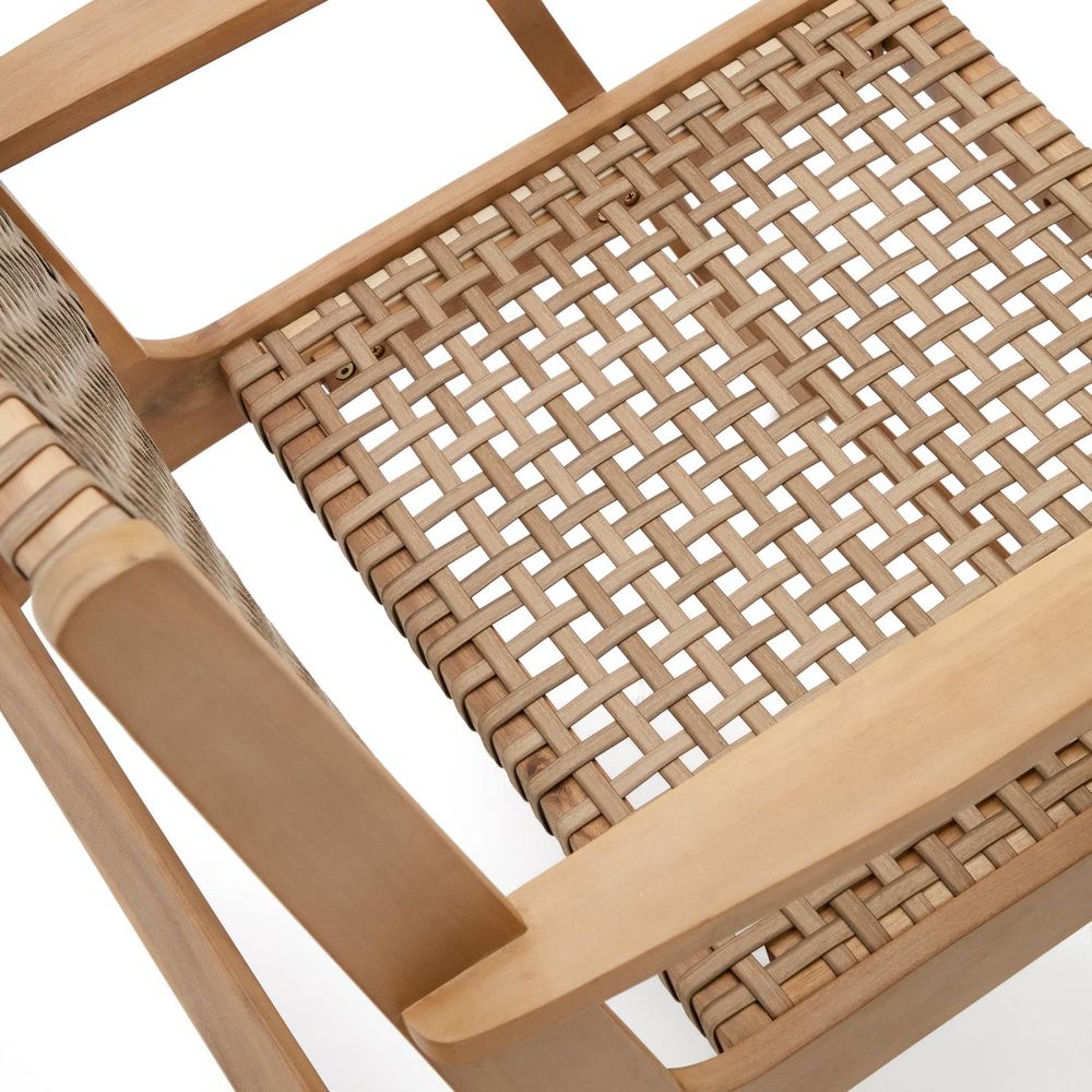 Loungefauteuil GRIGNOON - Massief acaciahout / Rie KAV CC1059M46