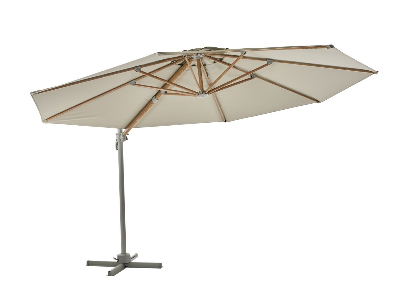 Hangparasol incl. kruisvoet LUZZI - Khaki