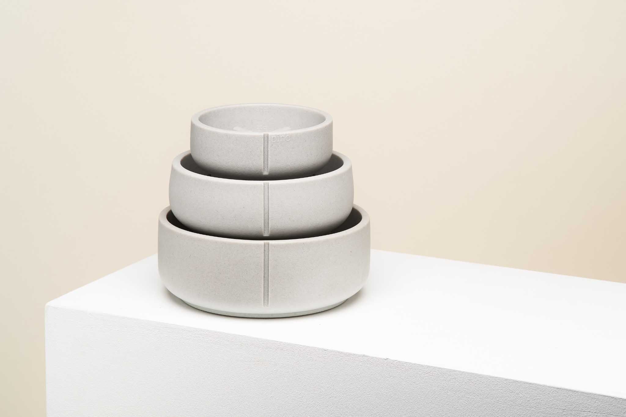 Anti-schrok voerbak hond SMALL - Dolphin Grey