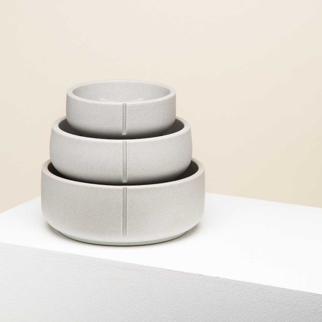 Anti-schrok voerbak hond SMALL - Dolphin Grey