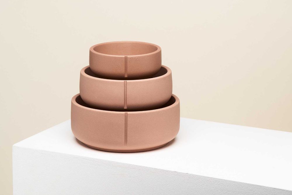 Anti-schrok voerbak hond LARGE - Dolphin Grey PIN SF0041