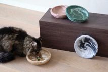 Voerbak small SNORHAAR - Foxy Terra/Marmereffect PIN CF0122