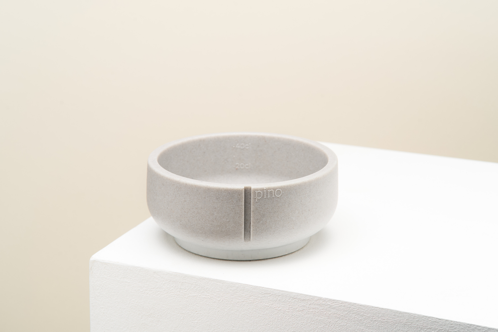 Klassieke voerbak hond LARGE - Dolphin Grey / Egaa PIN CF0021