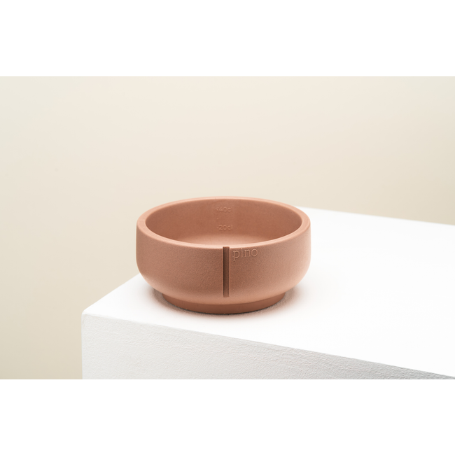 Klassieke voerbak hond LARGE - Camel Brown / Egaal