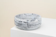 Klassieke voerbak hond LARGE - Dolphin Grey / Marm PIN CF0222