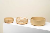 Klassieke voerbak hond LARGE - Dolphin Grey / Marm PIN CF0312