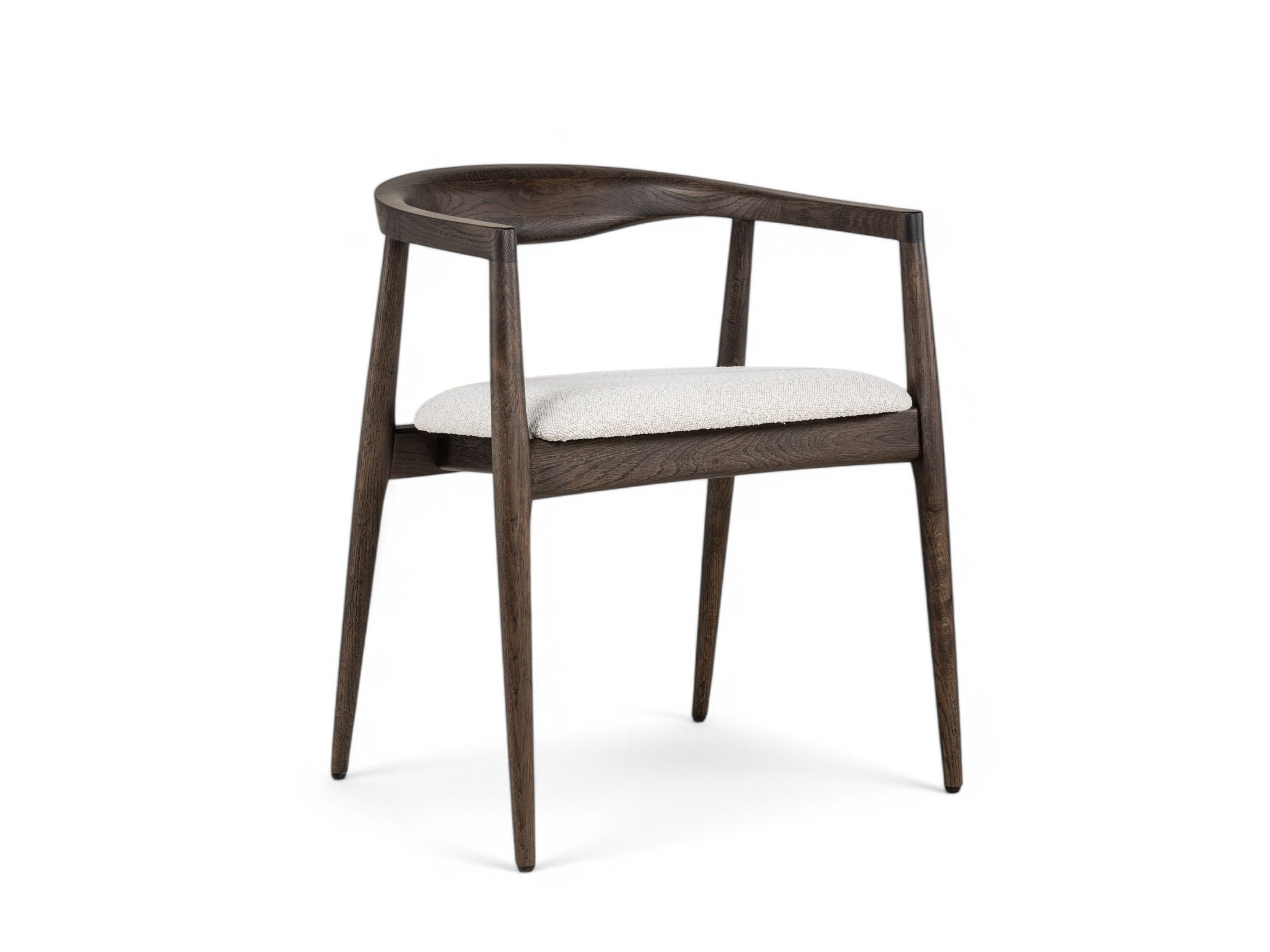 Armstoel MOLINO - Donkere eik / Lichtgrijs