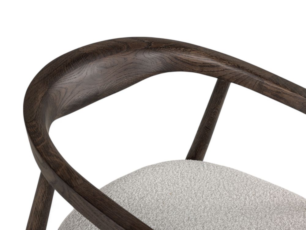 Armstoel MOLINO - Donkere eik / Lichtgrijs ESA-1-001-104