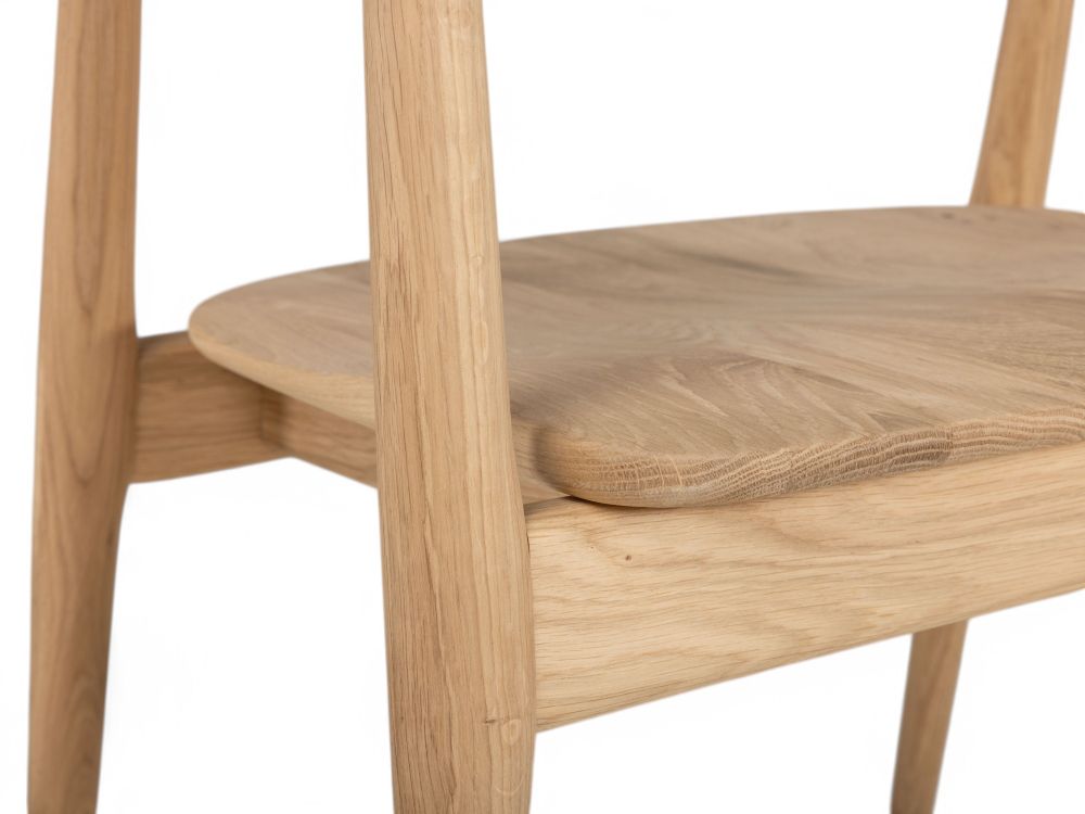 Armstoel MOLINO WOOD - Lichte eik ESA-1-002-102