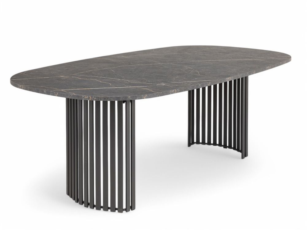 Eetkamertafel CANVAS - Antraciet/Marmerlook PFT-283-000001-HP07