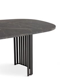 Eetkamertafel CANVAS - Antraciet/Marmerlook PFT-283-000001-HP07