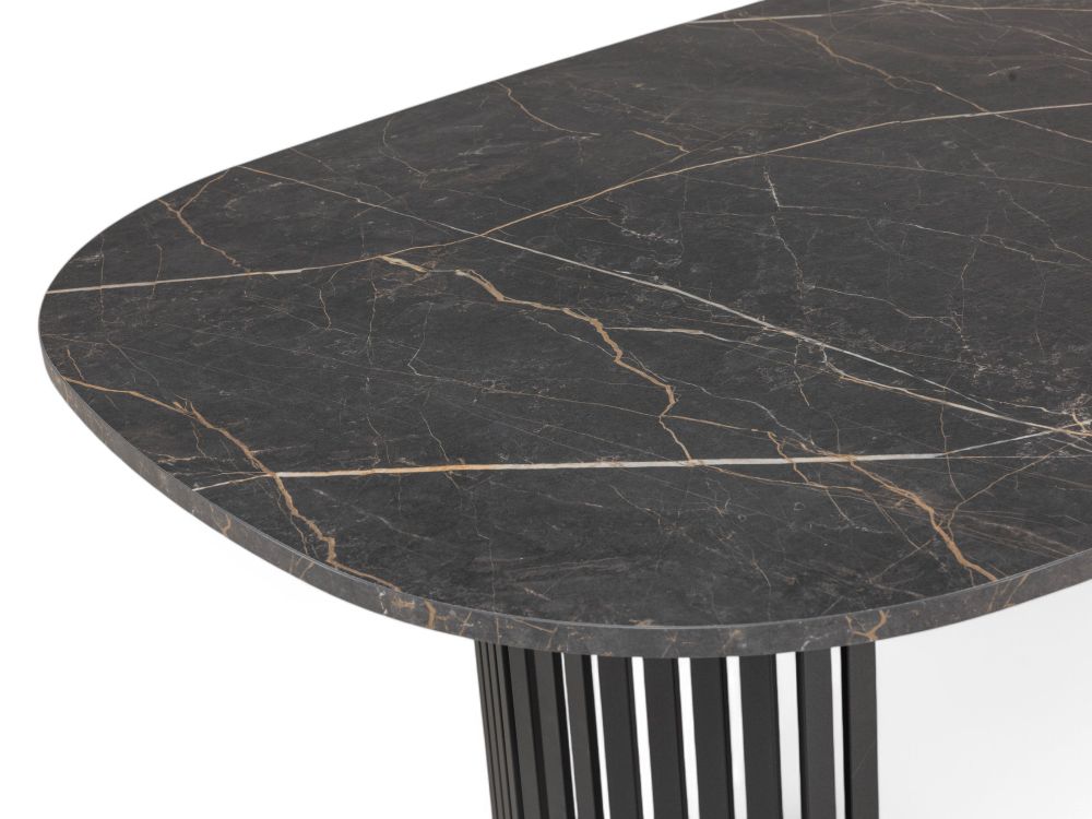 Eetkamertafel CANVAS - Antraciet/Marmerlook PFT-283-000001-HP07