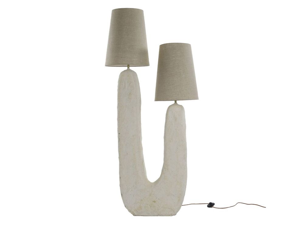 Vloerlamp EIVISSA - Beige / Papier Maché PMX 40497-BEI-20