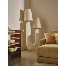Vloerlamp EIVISSA - Beige / Papier Maché PMX 40497-BEI-20