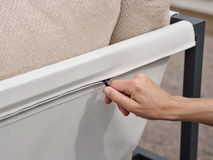 Loungezetel ALLIE - Antraciet/Gerst BRF-14-4606-73-267