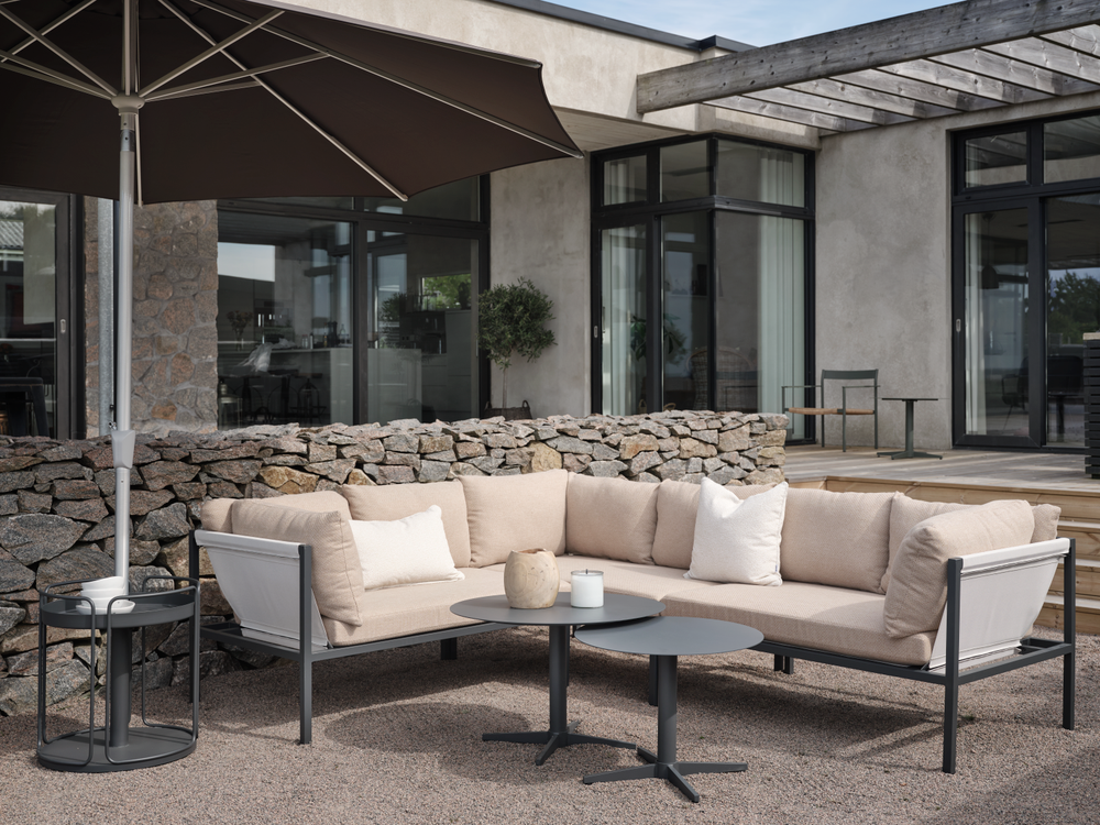 Loungezetel ALLIE - Antraciet/Gerst BRF-14-4606-73-267