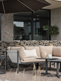 Loungezetel ALLIE - Antraciet/Gerst BRF-14-4606-73-267