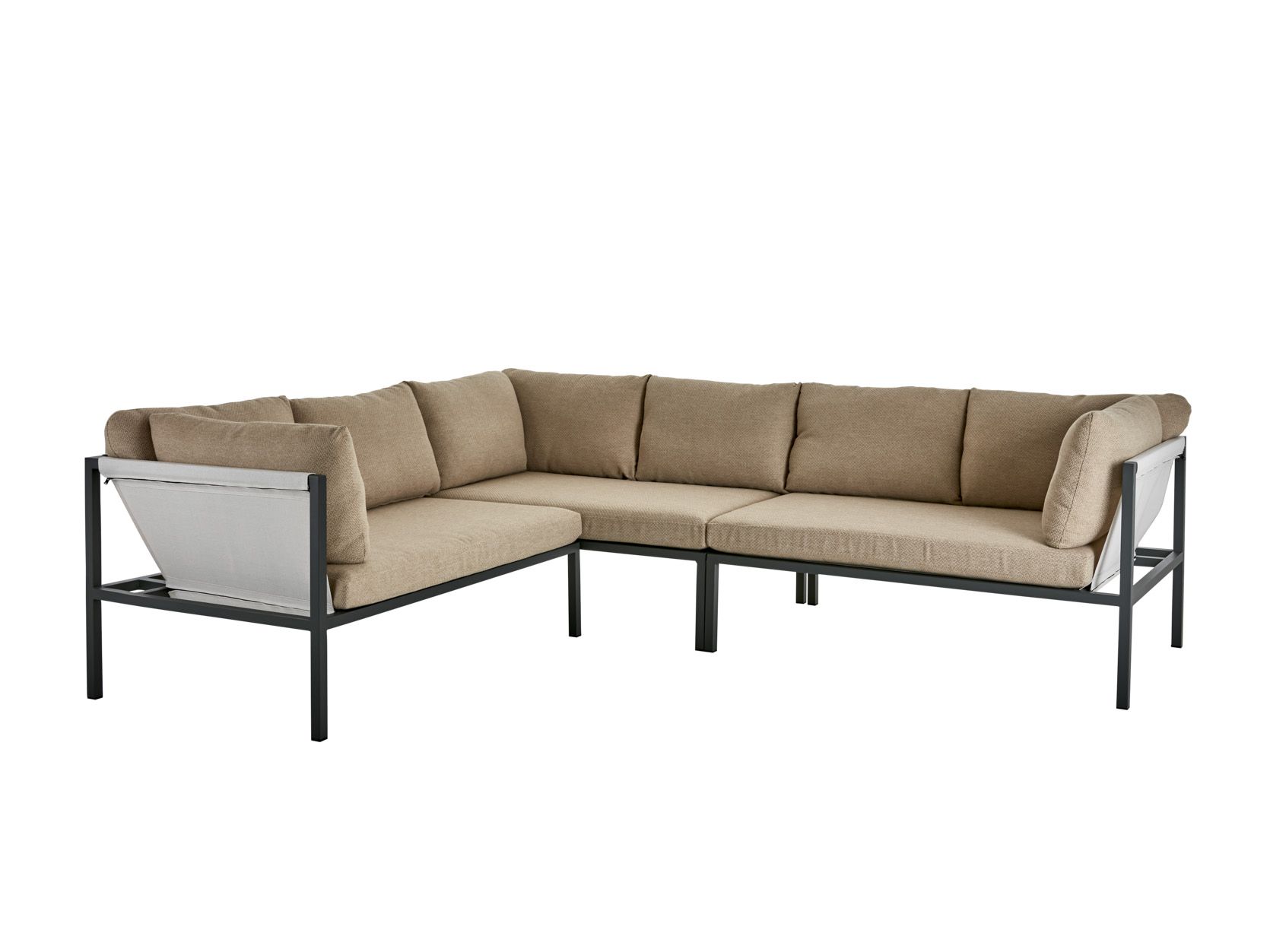 Loungezetel ALLIE - Antraciet/Gerst BRF-14-4606-73-267